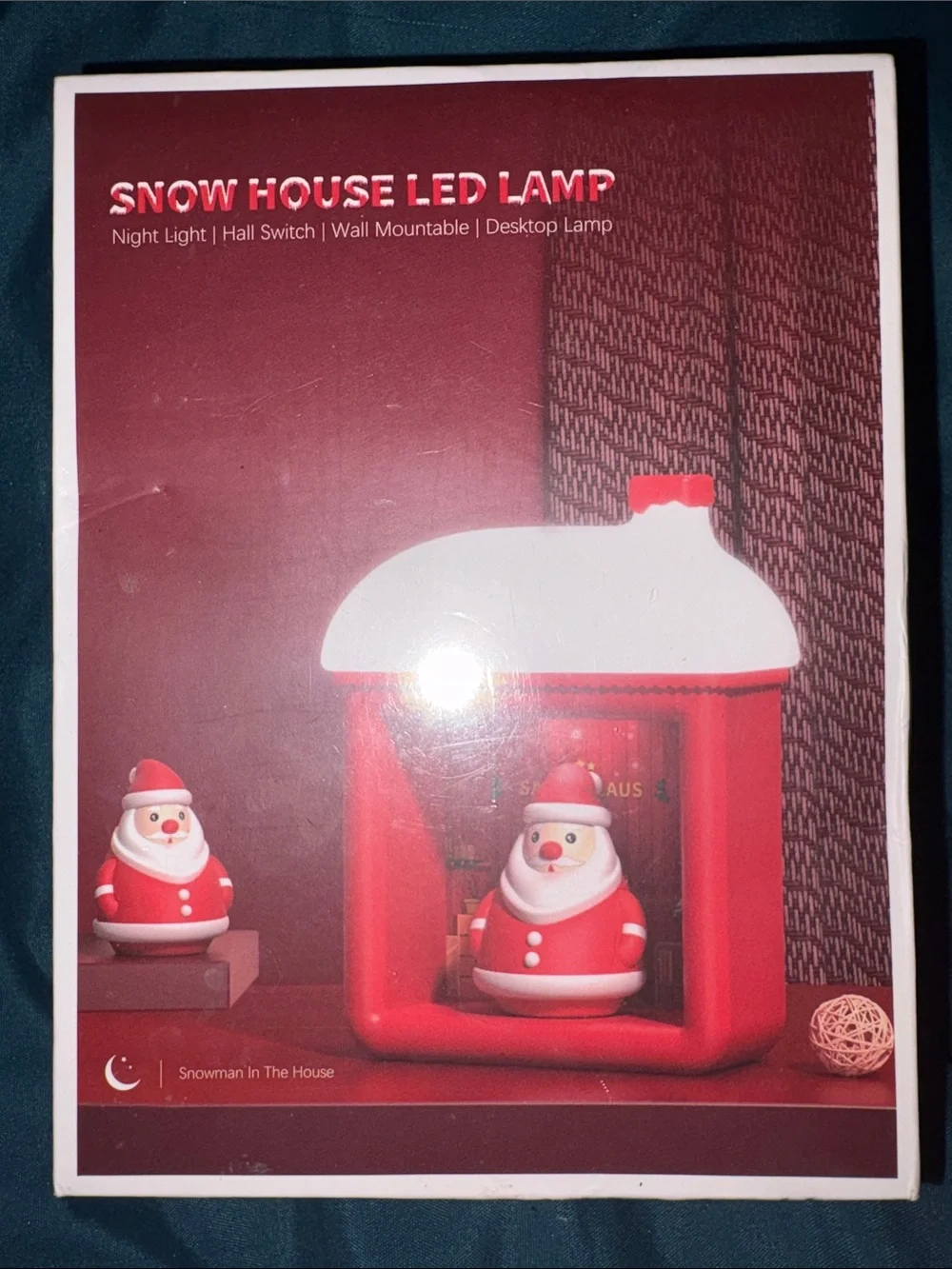 Snow House LED Lamp - 3D Santa Holiday Night Light